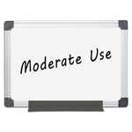 Value Melamine Dry Erase Board, 36" x 48", White Surface, Satin Aluminum Frame