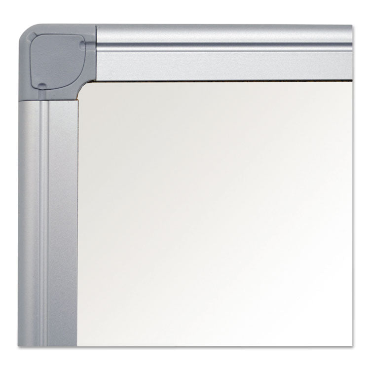 Earth Silver Easy Clean Dry Erase Boards, 48" x 36", White Surface, Satin Aluminum Frame