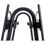 Creation Station Magnetic Dry Erase Board, 29.5" x 74.88", White Surface, Black Metal Frame