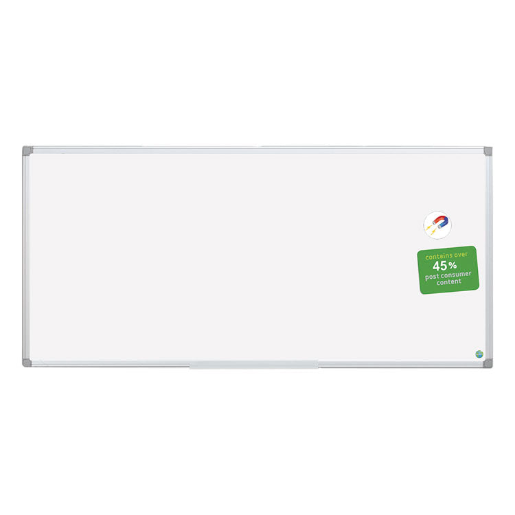 Earth Gold Ultra Magnetic Dry Erase Boards, 96" x 48", White Surface, Satin Aluminum Frame