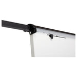 360 Multi-Use Mobile Magnetic Dry Erase Easel, 27" x 41", White Surface, Black Steel Frame