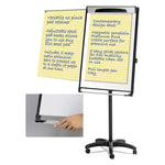 Platinum Mobile Easel, 29" x 41", White Surface, Black Plastic Frame
