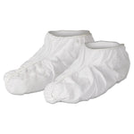A40 Liquid/Particle Protection Shoe Covers, One Size Fits All, White, 300/Carton