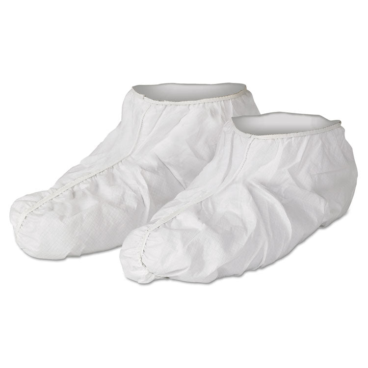 A40 Liquid/Particle Protection Shoe Covers, One Size Fits All, White, 300/Carton