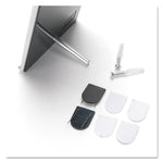 Interior Image Anti-Glare Sign Holder, Landscape, 8.5" x 2" Insert, Black/Silver