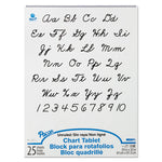Chart Tablets, Unruled, 24 x 32, White, 25 Sheets