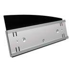 Interior Image Anti-Glare Sign Holder, Landscape, 8.5" x 2" Insert, Black/Silver