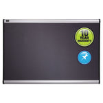 Prestige Gray Diamond Mesh Bulletin Board, 72" x 48", Gray Surface, Silver Aluminum/Plastic Frame