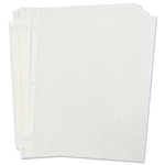Standard Sheet Protectors, Light-Duty, Side: 3-Hole Punched, Top Load 8.5 x 11 Insert, Nonglare Clear Front, 200/Box