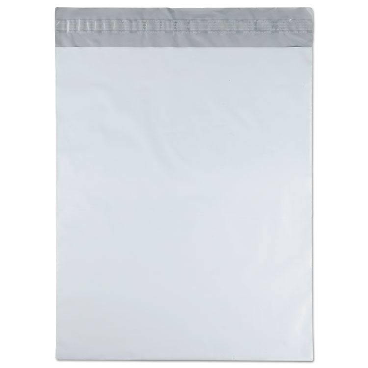 Redi-Strip Poly Mailer, #5 1/2, Square Flap with Perforated Strip, Redi-Strip Adhesive Closure, 14 x 17, White, 100/Pack