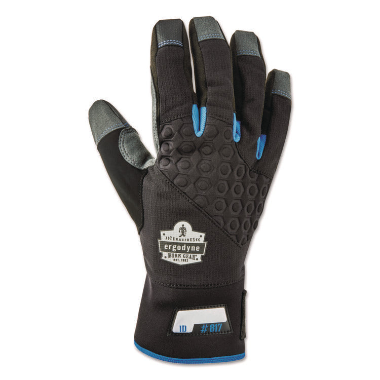 Proflex 817 Reinforced Thermal Utility Gloves, EN388: 3423X, XX-Large, Black, Pair