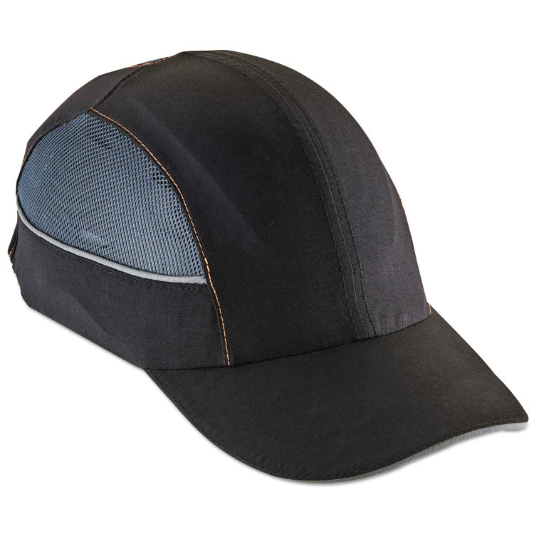 Skullerz 8960 Bump Cap with LED Lighting, Long Brim, Black