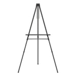 Aluminum Heavy-Duty Display Easel, 38" To 66" High, Aluminum, Black