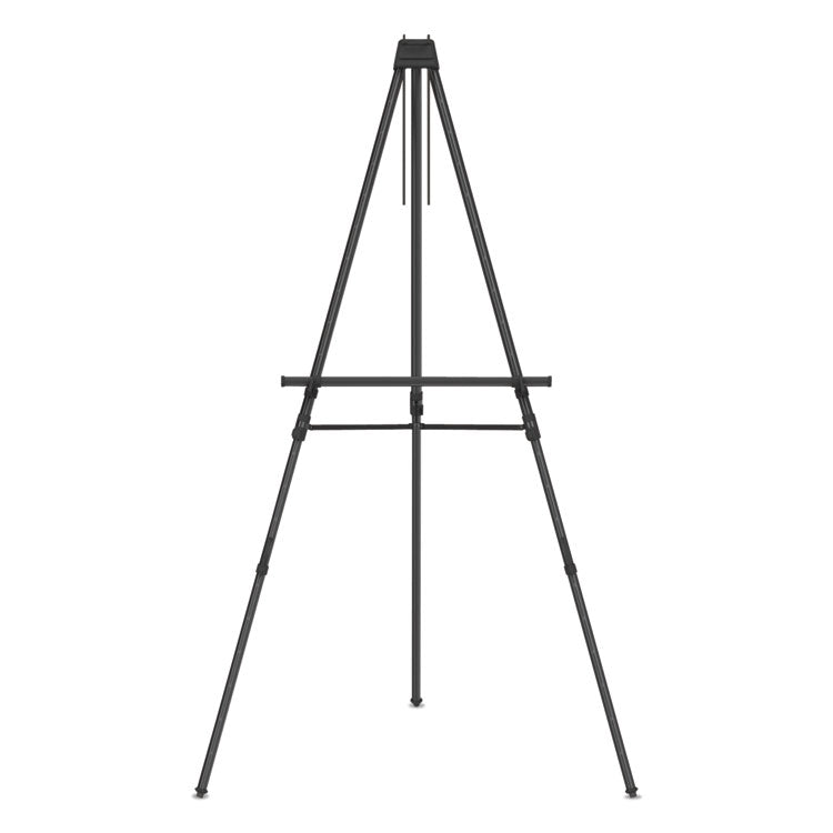 Aluminum Heavy-Duty Display Easel, 38" To 66" High, Aluminum, Black