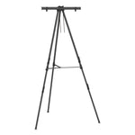 Aluminum Heavy-Duty Display Easel, 38" To 66" High, Aluminum, Black