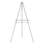 Aluminum Heavy-Duty Display Easel, 38" To 66" High, Aluminum, Silver