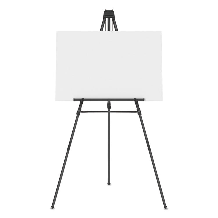 Aluminum Heavy-Duty Display Easel, 38" To 66" High, Aluminum, Black