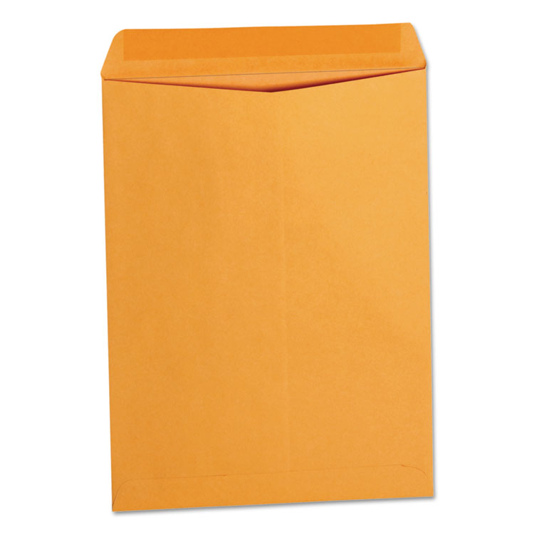 Catalog Envelope, 24 lb Bond Weight Paper, #10 1/2, Square Flap, Gummed Closure, 9 x 12, Brown Kraft, 250/Box