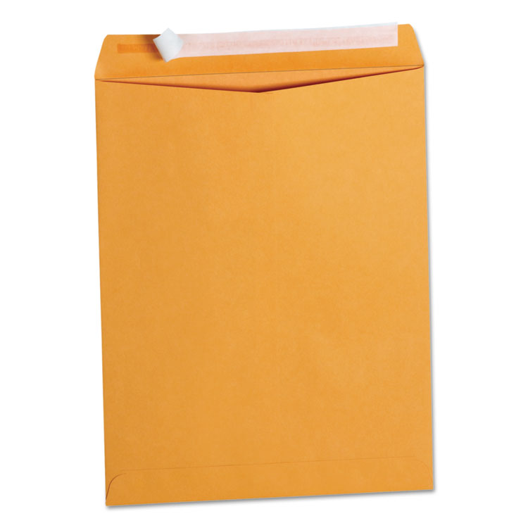 Peel Seal Strip Catalog Envelope, #13 1/2, Square Flap, Self-Adhesive Closure, 10 X 13, Natural Kraft, 100/box