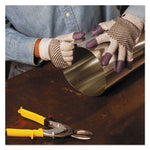 G60 PURPLE NITRILE* Cut-Resistant Gloves, EN388: 4340, 9.06" Long, Medium (Size 8), Black/White, Pair
