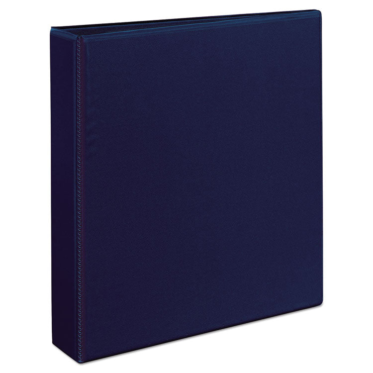 Heavy-Duty View Binder With Durahinge And One Touch Ezd Rings, 3 Rings, 1.5" Capacity, 11 X 8.5, Navy Blue
