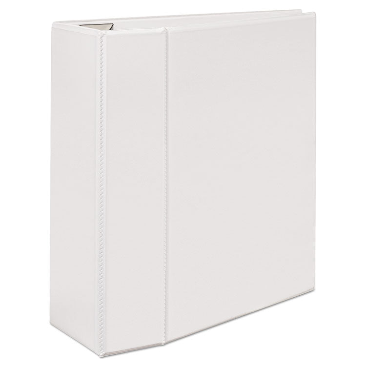 Heavy-Duty View Binder With Durahinge And Locking One Touch Ezd Rings, 3 Rings, 5" Capacity, 11 X 8.5, White
