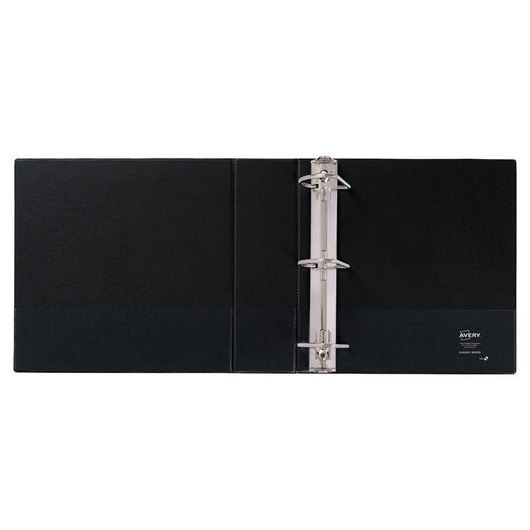 Durable Non-View Binder With Durahinge And Slant Rings, 3 Rings, 3" Capacity, 11 X 8.5, Black