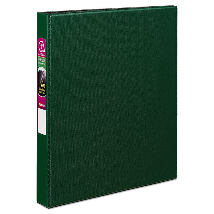 Durable Non-View Binder With Durahinge And Slant Rings, 3 Rings, 1" Capacity, 11 X 8.5, Green