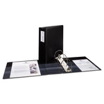 Durable Non-View Binder With Durahinge And Ezd Rings, 3 Rings, 4" Capacity, 11 X 8.5, Black, (8802)