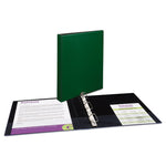 Durable Non-View Binder With Durahinge And Slant Rings, 3 Rings, 1" Capacity, 11 X 8.5, Green