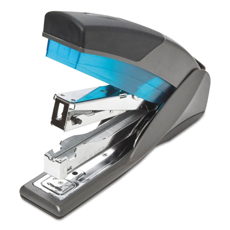 Optima 25 Reduced Effort Stapler, 25-Sheet Capacity, Slate Gray/blue