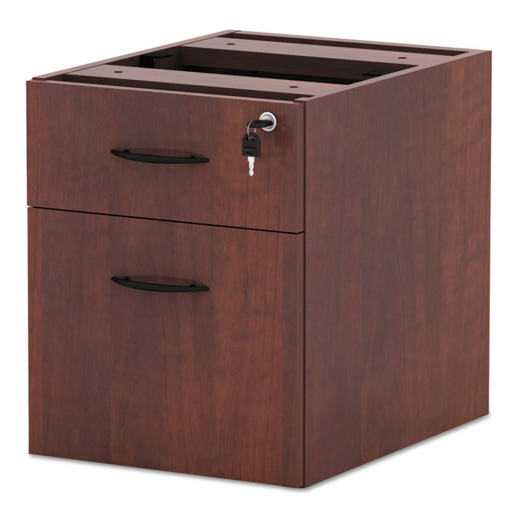 Alera Valencia Series Hanging Pedestal File, Left/right, 2-Drawer: Box/file, Legal/letter, Cherry, 15.63 X 20.5 X 19.25