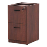 Alera Valencia Series Full Pedestal File, Left/right, 2 Legal/letter-Size File Drawers, Medium Cherry, 15.63" X 20.5" X 28.5"