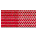 Fadeless Designs Bulletin Board Paper, Brick, 50 ft x 48", Red/White