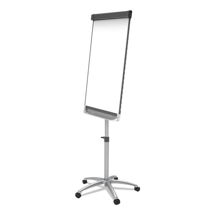 Prestige 2 Mobile Presentation Easel with Extendable Easel Pad Arms, 36" x 24", White Surface, Black/Gray Metal/Plastic Frame