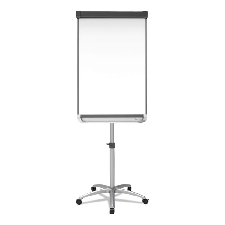 Prestige 2 Mobile Presentation Easel with Extendable Easel Pad Arms, 36" x 24", White Surface, Black/Gray Metal/Plastic Frame