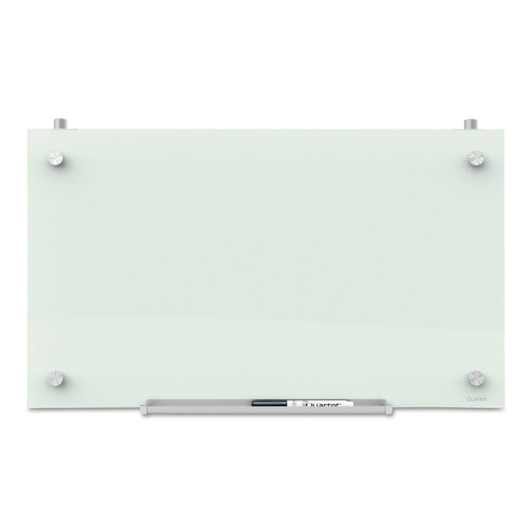 Infinity Magnetic Glass Dry Erase Cubicle Board, 30" x 18", White Surface