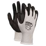 Economy Foam Nitrile Gloves, EN388: 3221, Small, Black/Gray, 12 Pairs