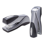 Optima Grip Compact Stapler, 25-Sheet Capacity, Silver