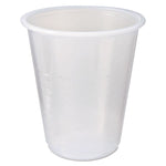 RK Crisscross Cold Drink Cups, 3 oz, Plastic, Clear, 100/Bag, 25 Bags/Carton