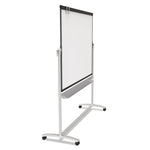 Prestige 2 Mobile Presentation Easel, 72" x 48", White Surface, Black/Gray Metal/Plastic Frame