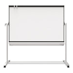 Prestige 2 Mobile Presentation Easel, 72" x 48", White Surface, Black/Gray Metal/Plastic Frame