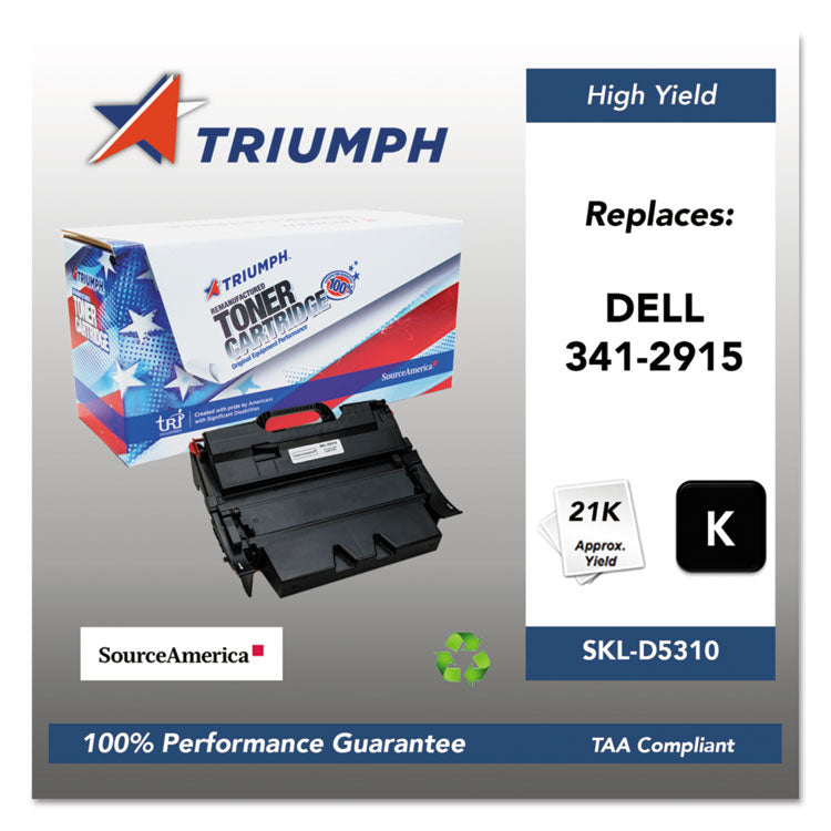 751000nsh0352 Remanufactured 341-2915 High-Yield Toner, 20,000 Page-Yield, Black