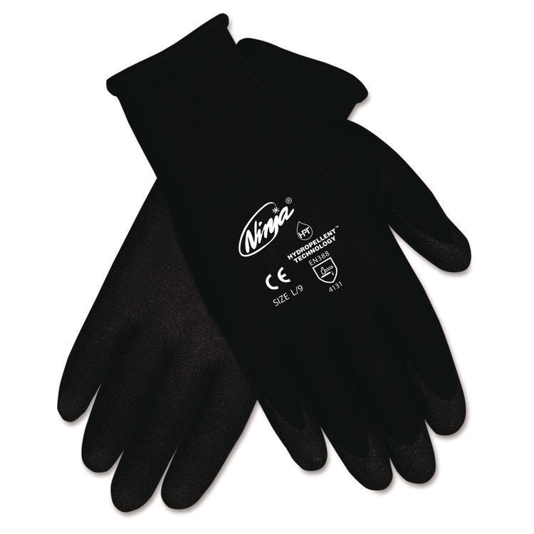 Ninja HPT Gloves, EN388: 4131, Large (Size 9), Black, Pair