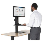 High Rise Standing Desk Workstation, 28" X 23" X 10.5" To 15.5", Black