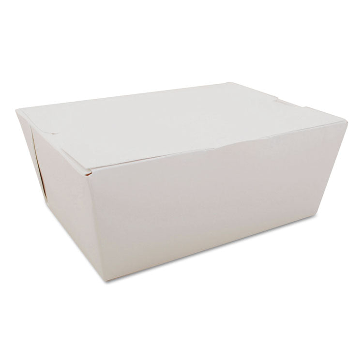 ChampPak Carryout Boxes, #4, 7.75 x 5.5 x 3.5, White, Paper, 160/Carton