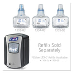 Ltx-7 Dispenser, 700 Ml, 5.75 X 4 X 4.88, Chrome/Black, 4/Carton