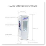 ADX-12 Dispenser, 1,200 mL, 4.5 x 4 x 11.25, White, 6/Carton