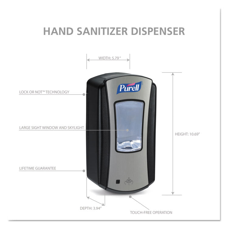 Ltx-12 Touch-Free Dispenser, 1,200 Ml, 5.75 X 4 X 10.5, Black