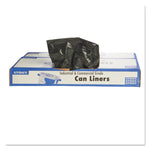 Total Recycled Content Plastic Trash Bags, 60 gal, 1.5 mil, 38" x 60", Black/Brown, 100/Carton
